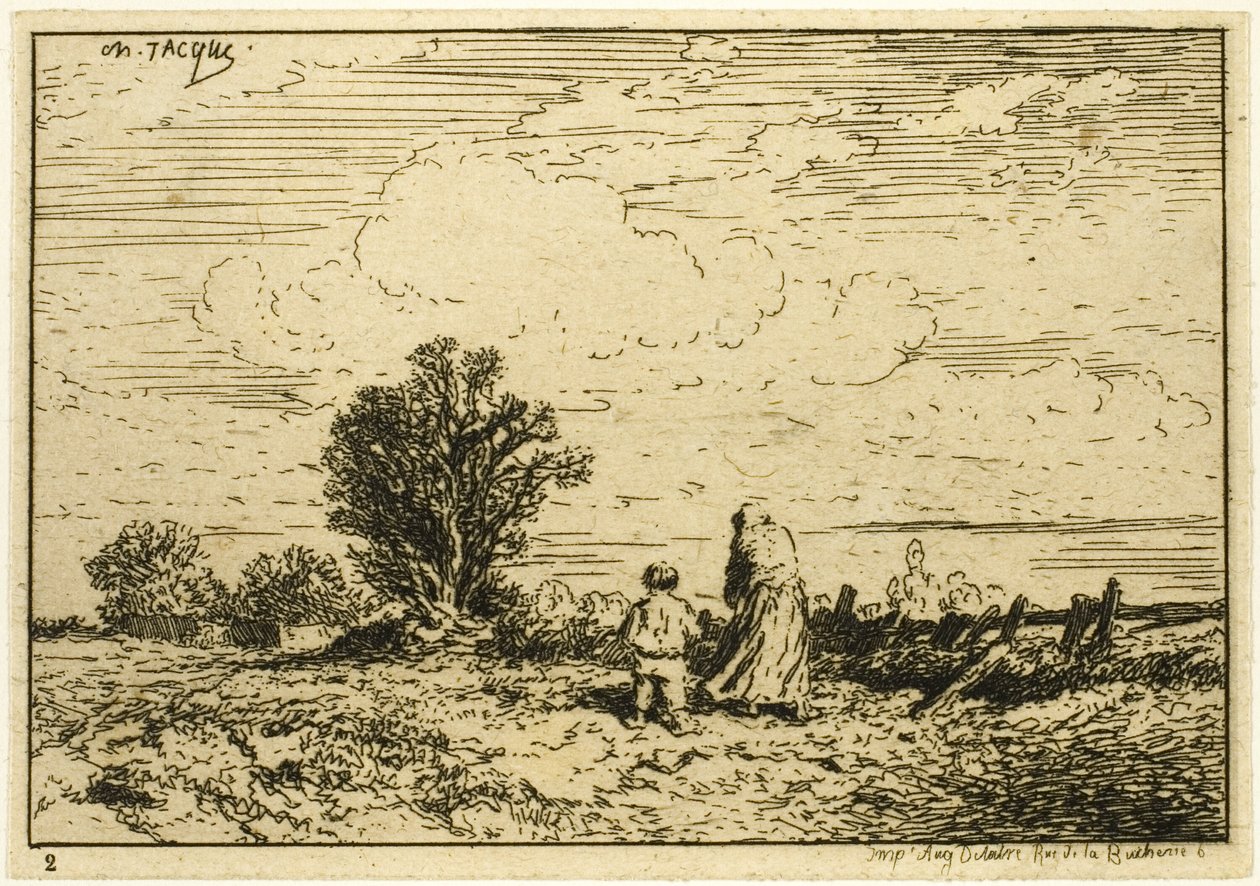 Krydser Engen af Charles Emile Jacque