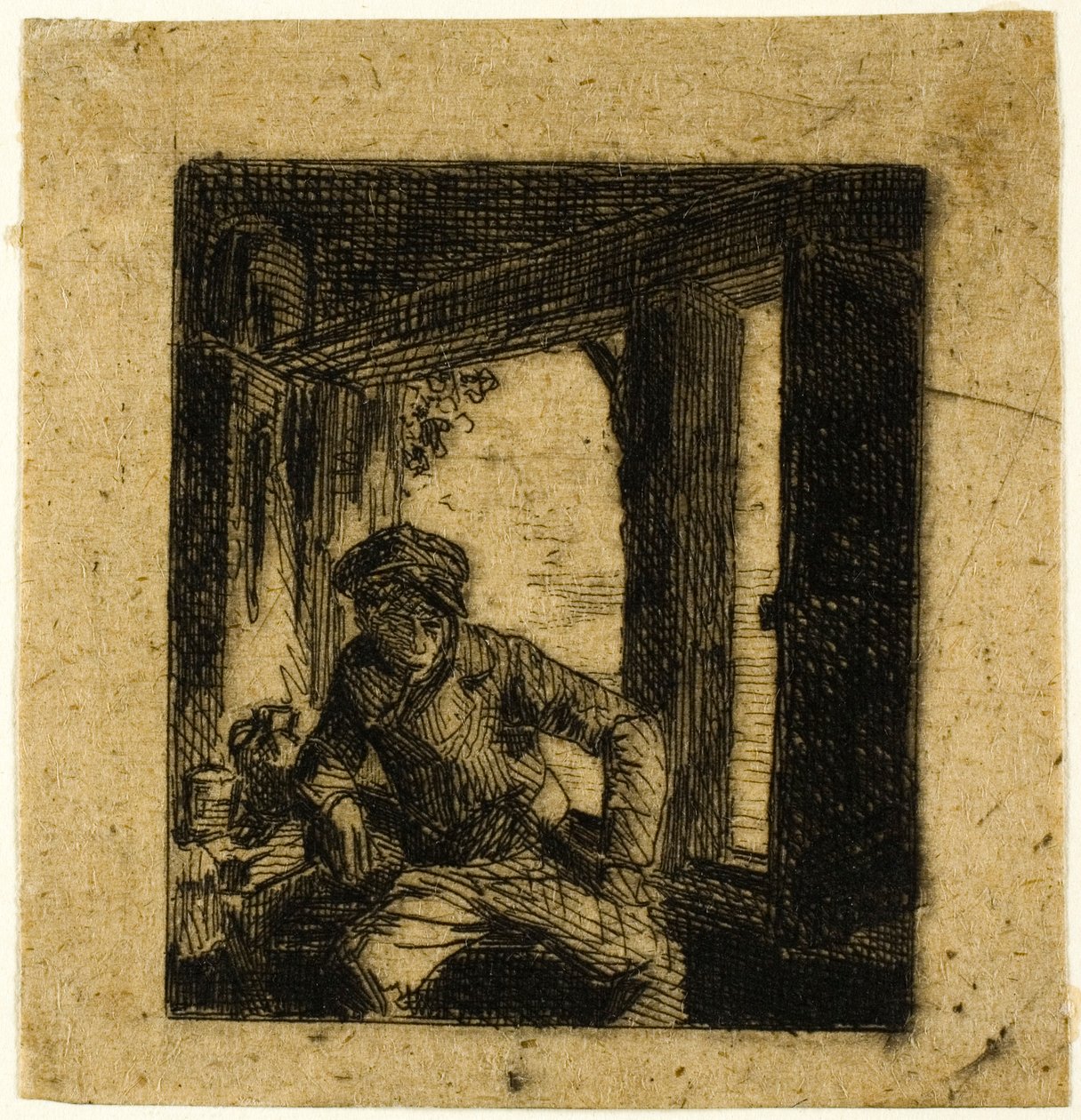 drikker af Charles Emile Jacque