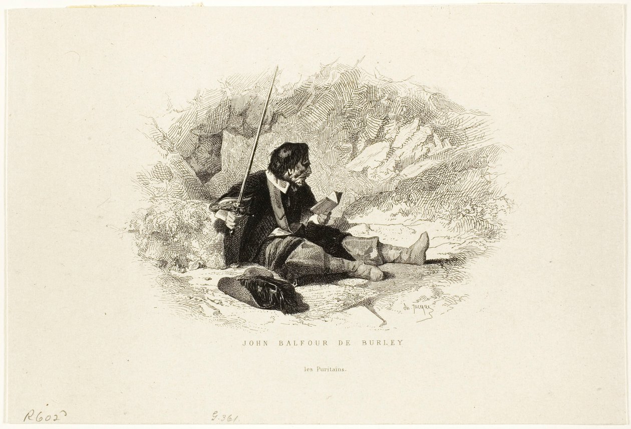 John Balfour fra Burley - Puritanerne af Charles Emile Jacque