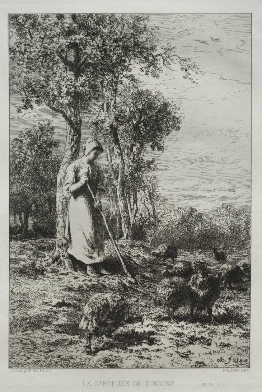 Tyrkiernes vogter af Charles Emile Jacque