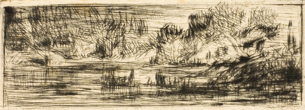 Landskab af Charles Emile Jacque
