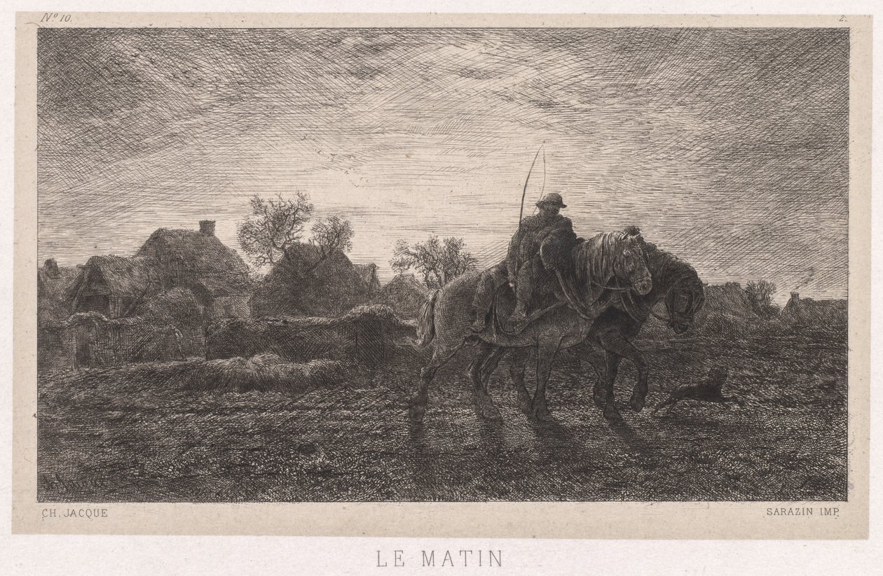 Morgen af Charles Emile Jacque