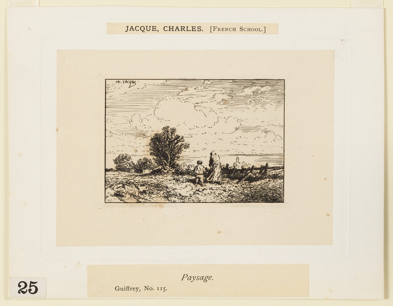 Landskabet af Charles Emile Jacque