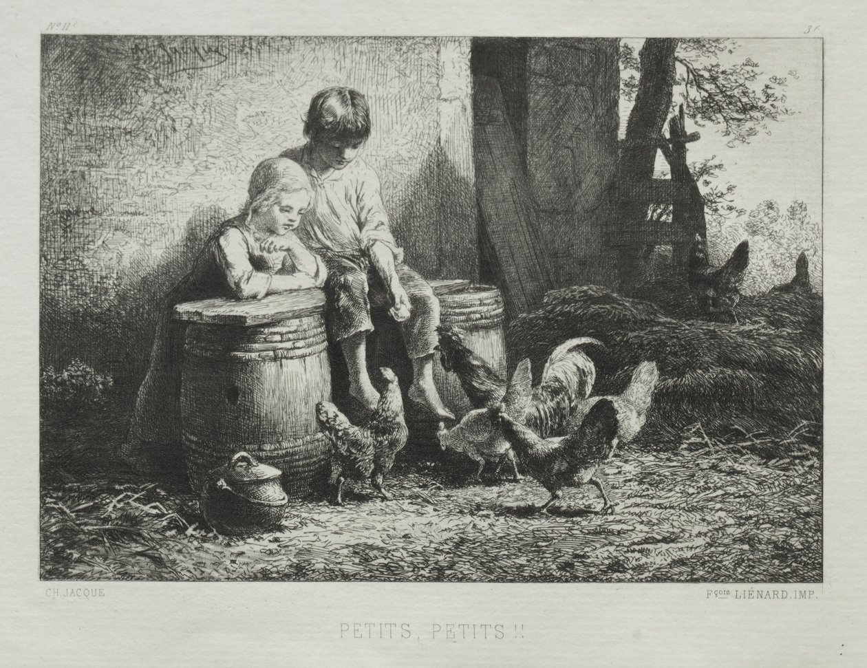 Lille lille. af Charles Emile Jacque