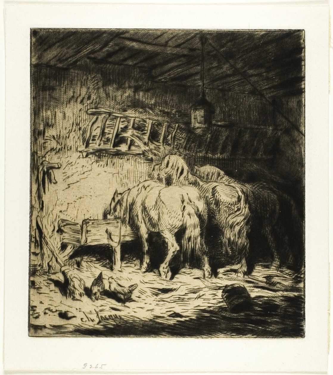 Stabil af Charles Emile Jacque