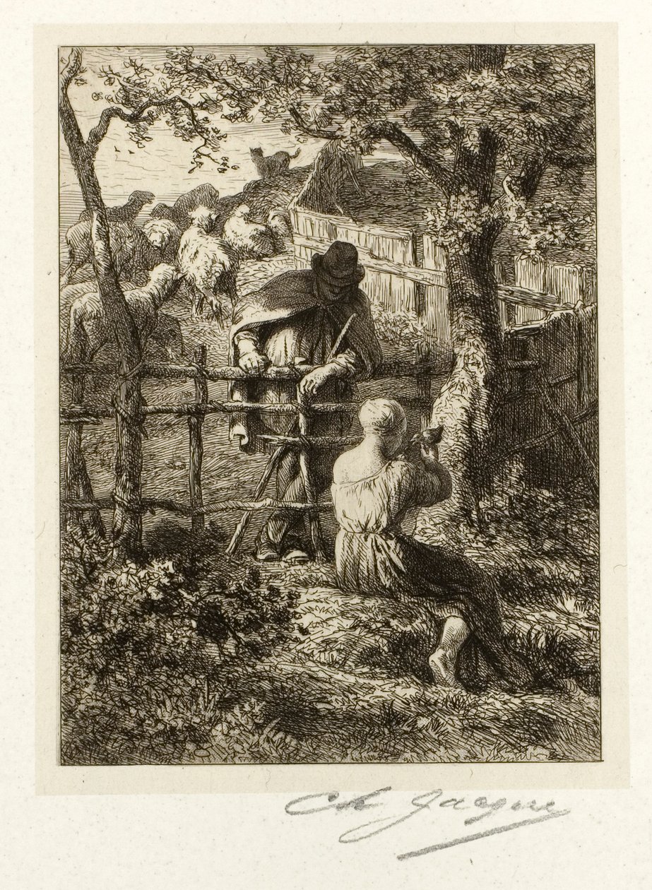 Sommer af Charles Emile Jacque