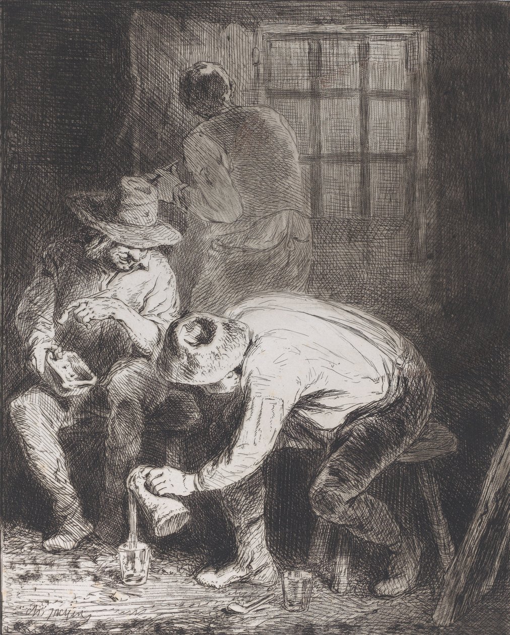 Det gode selskab, 1846. af Charles Emile Jacque