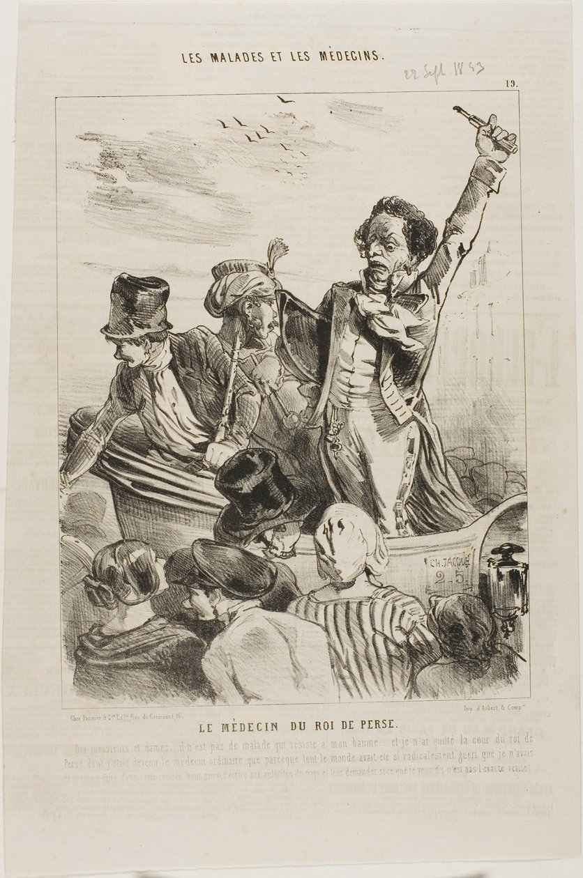 Kongen af Persiens læge (planche 19) af Charles Emile Jacque