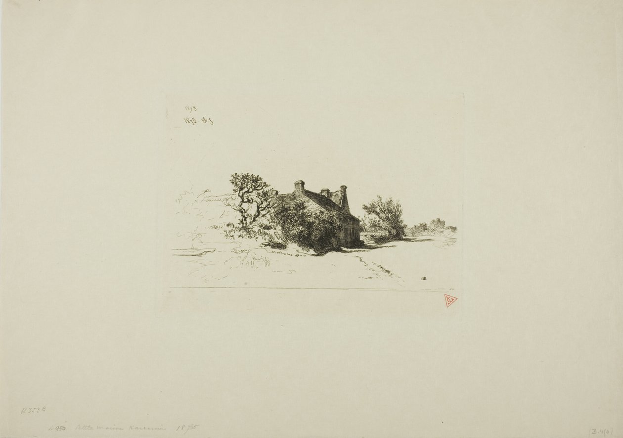 De små huse, Kercassier af Charles Emile Jacque