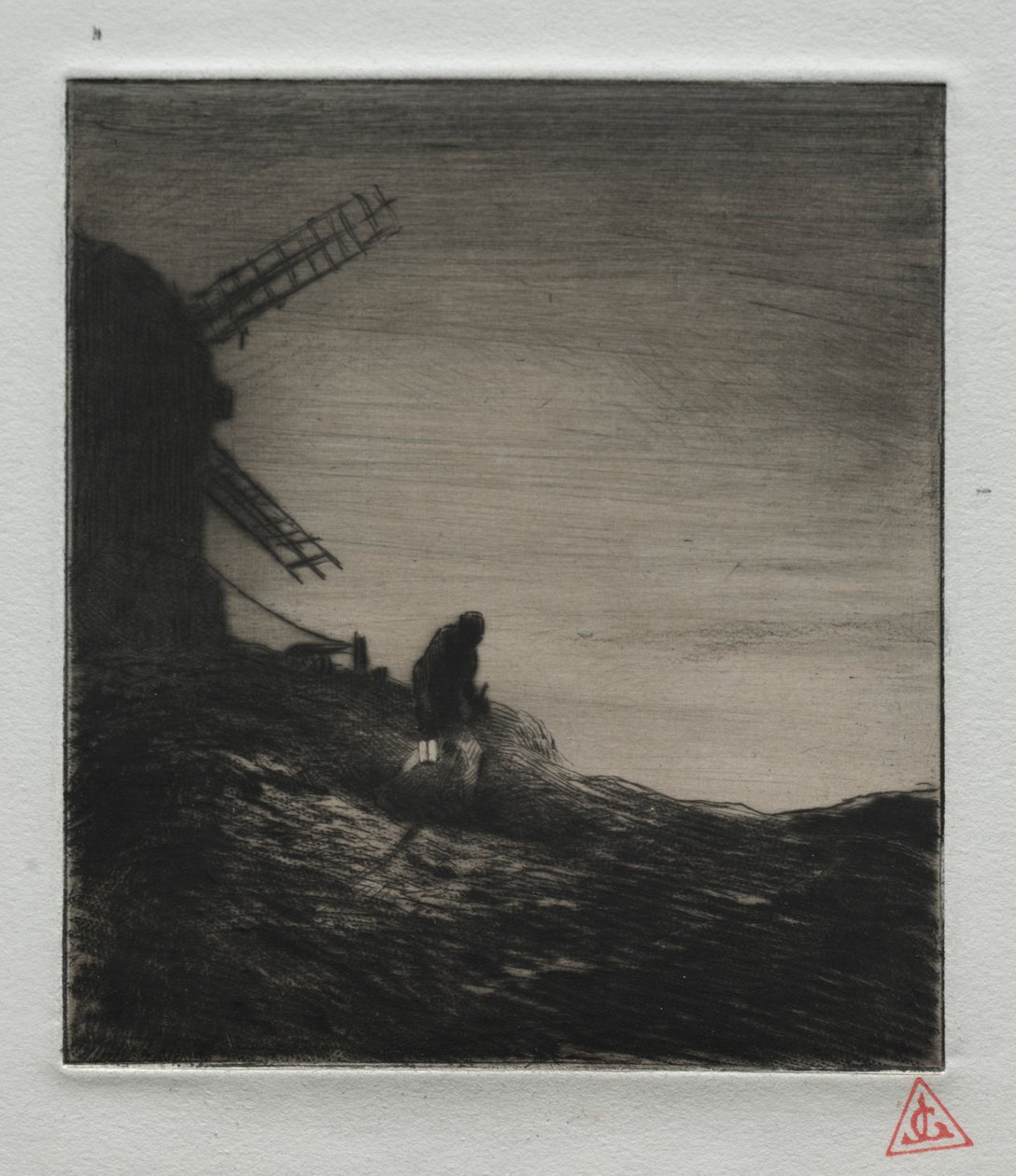 Møllen, 1848. af Charles Emile Jacque