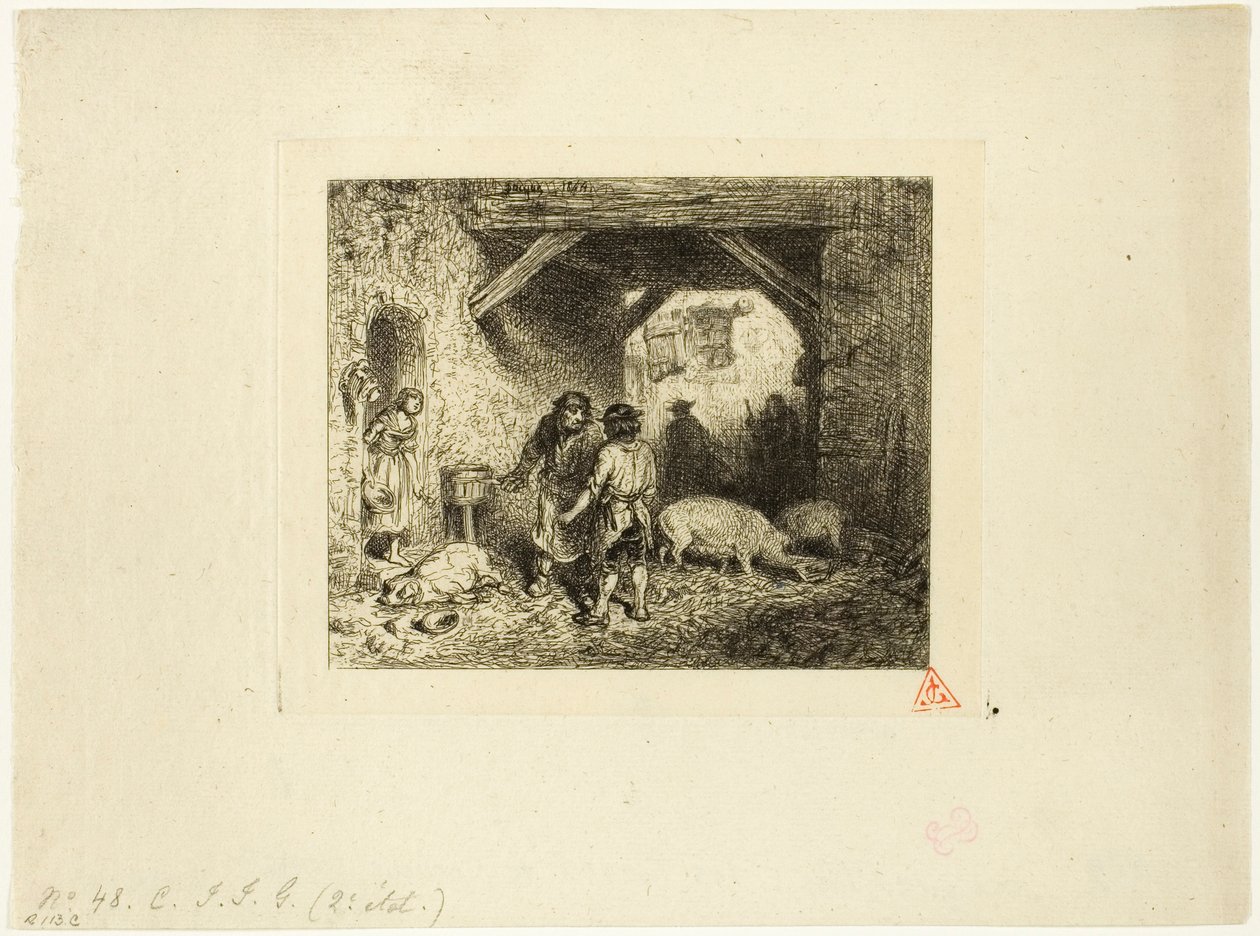 Svineslagterne af Charles Emile Jacque