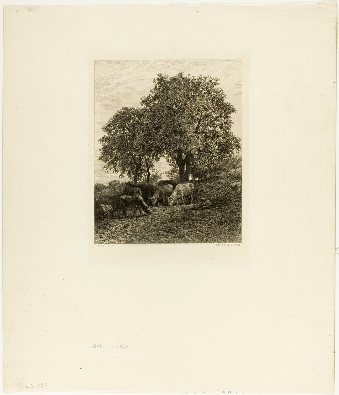 Resten af Charles Emile Jacque