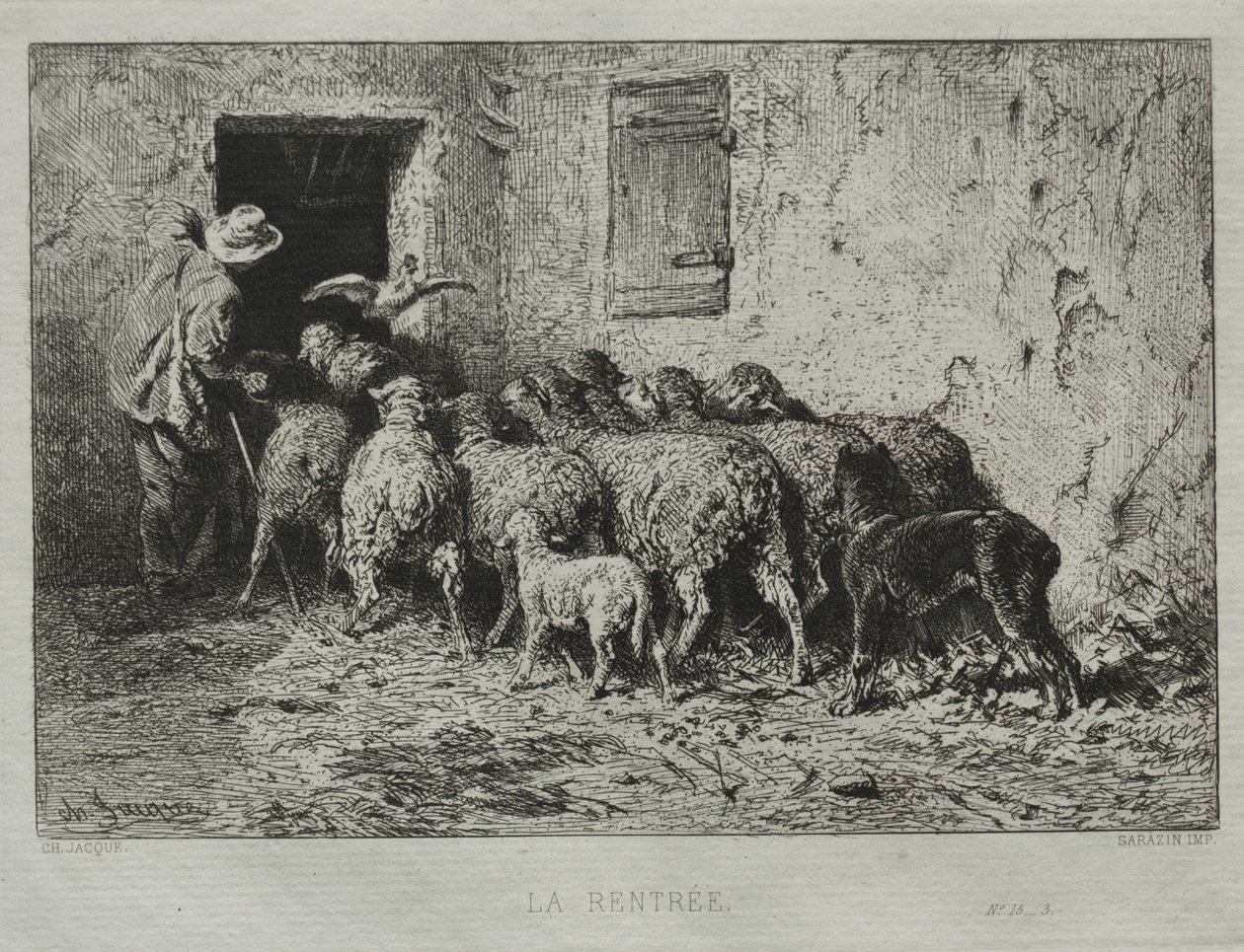 Returneringen af Charles Emile Jacque