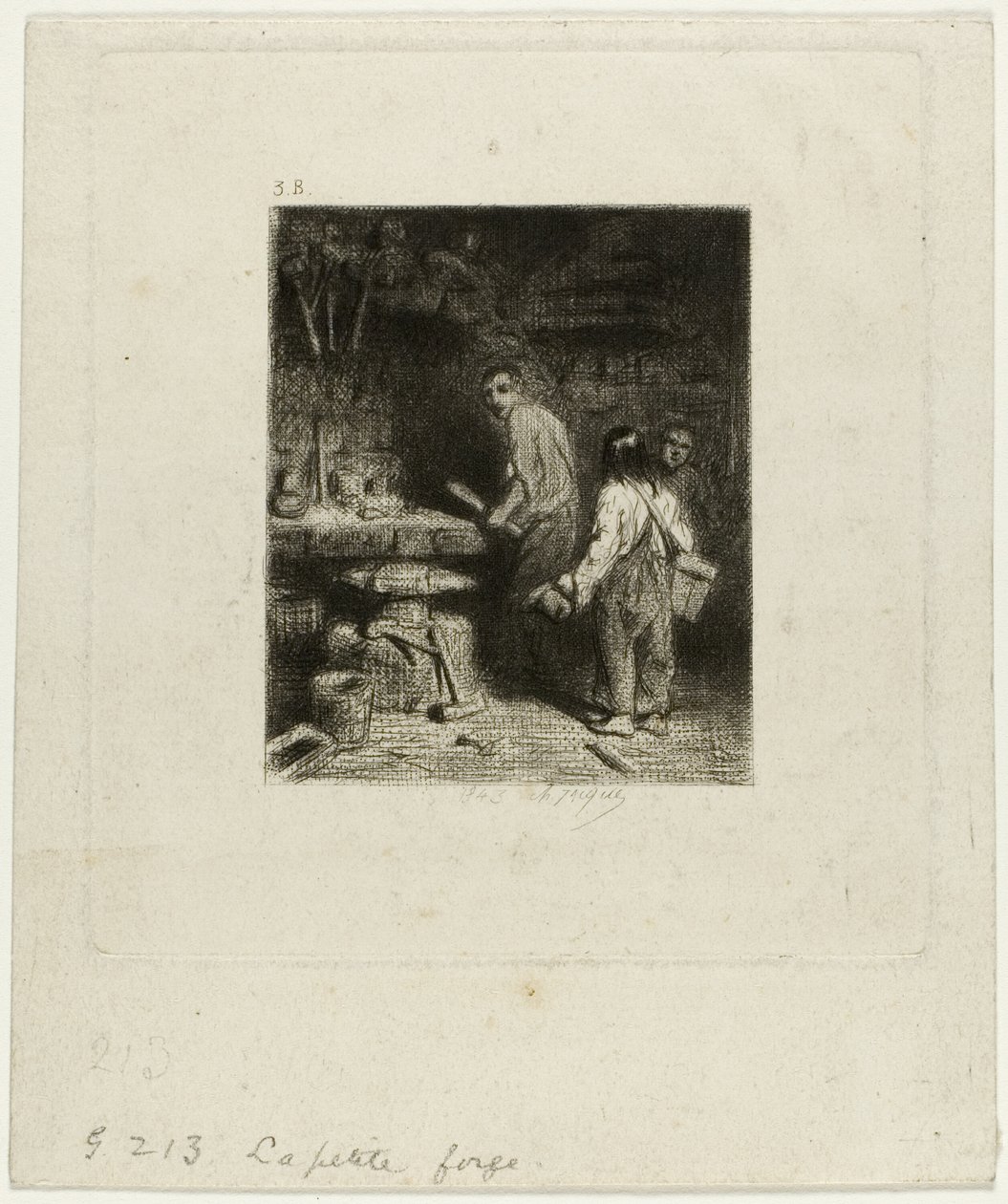 Den lille Smedje af Charles Emile Jacque
