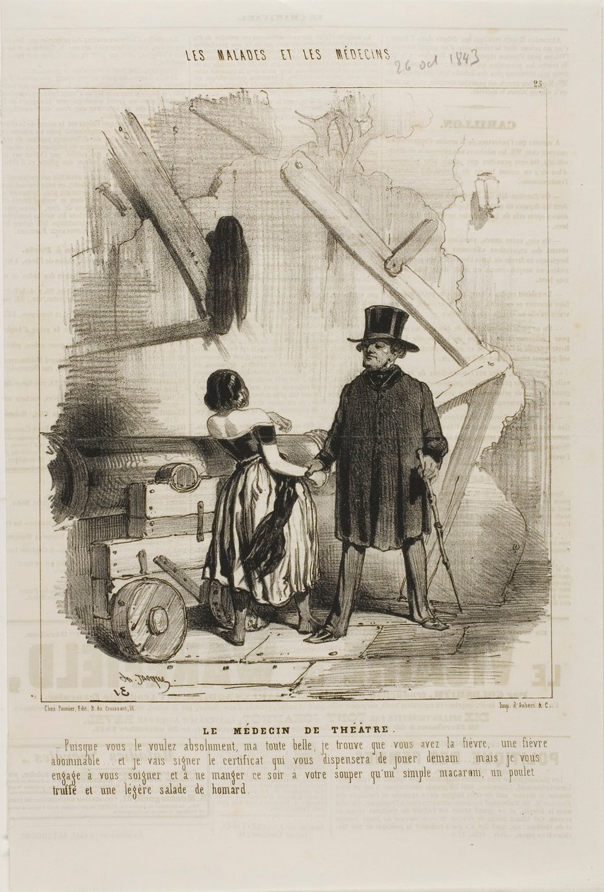 Teaterdoktoren (plade 25) af Charles Emile Jacque