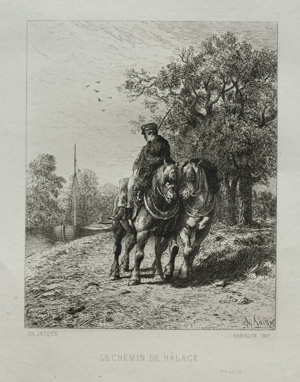 Slæbestien af Charles Emile Jacque