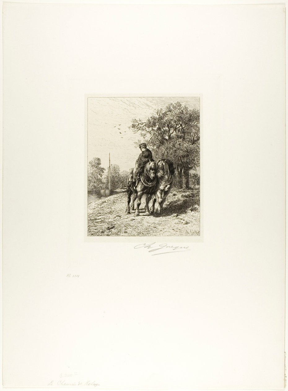Trækstien af Charles Emile Jacque