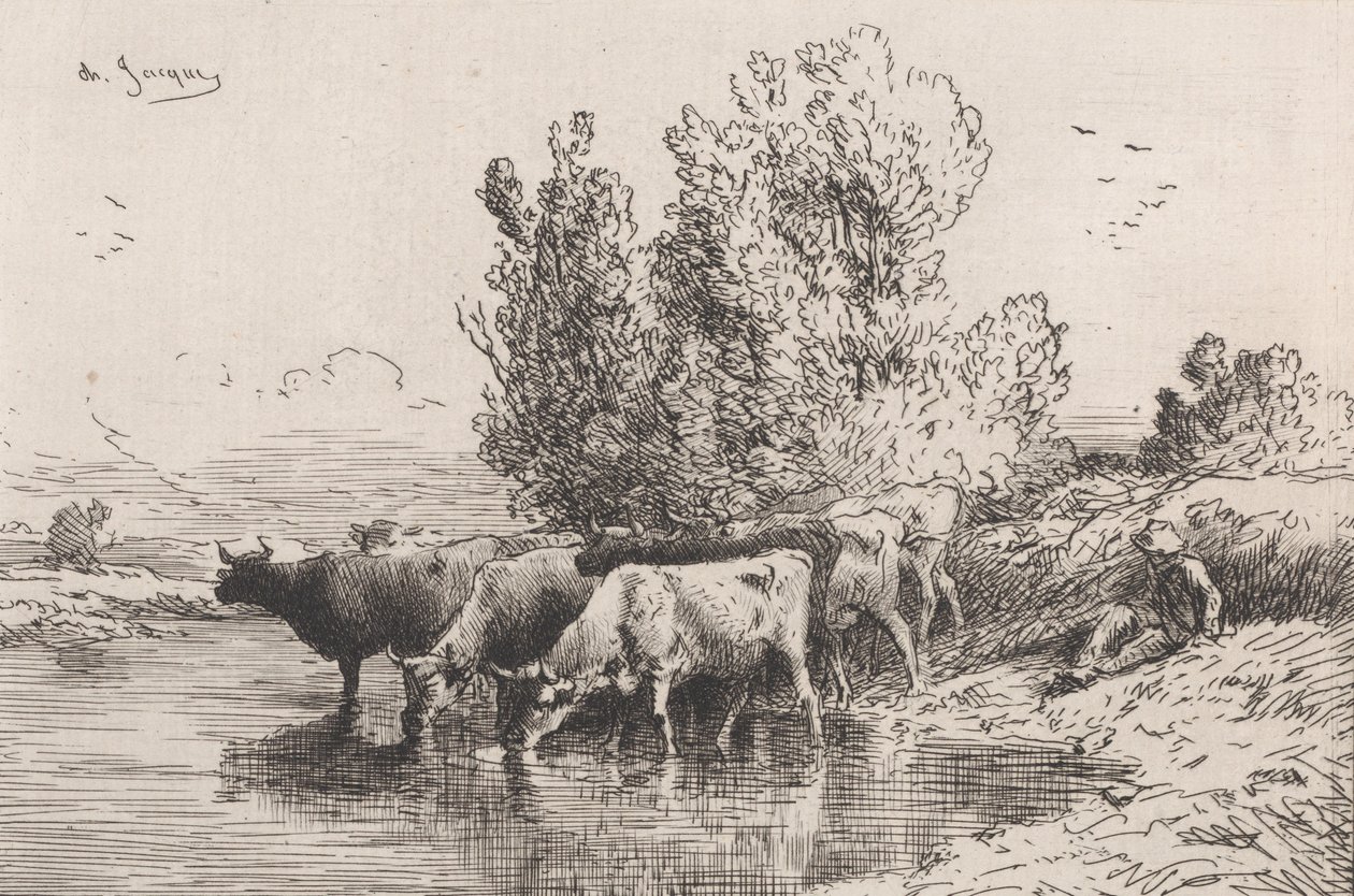 Truget, 1864. af Charles Emile Jacque