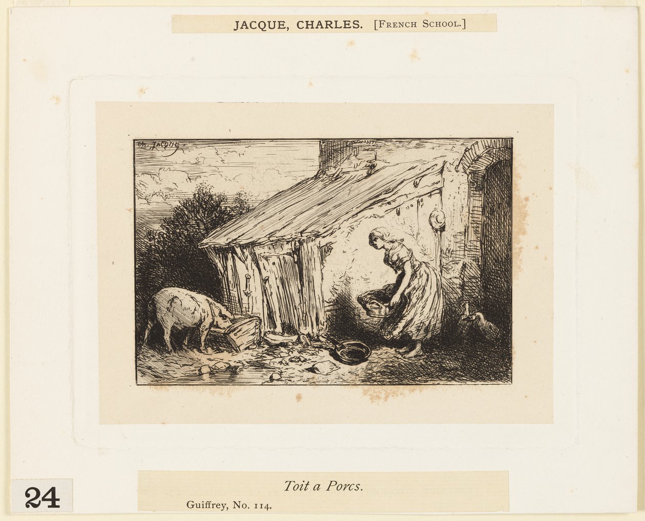 Grisetag af Charles Emile Jacque