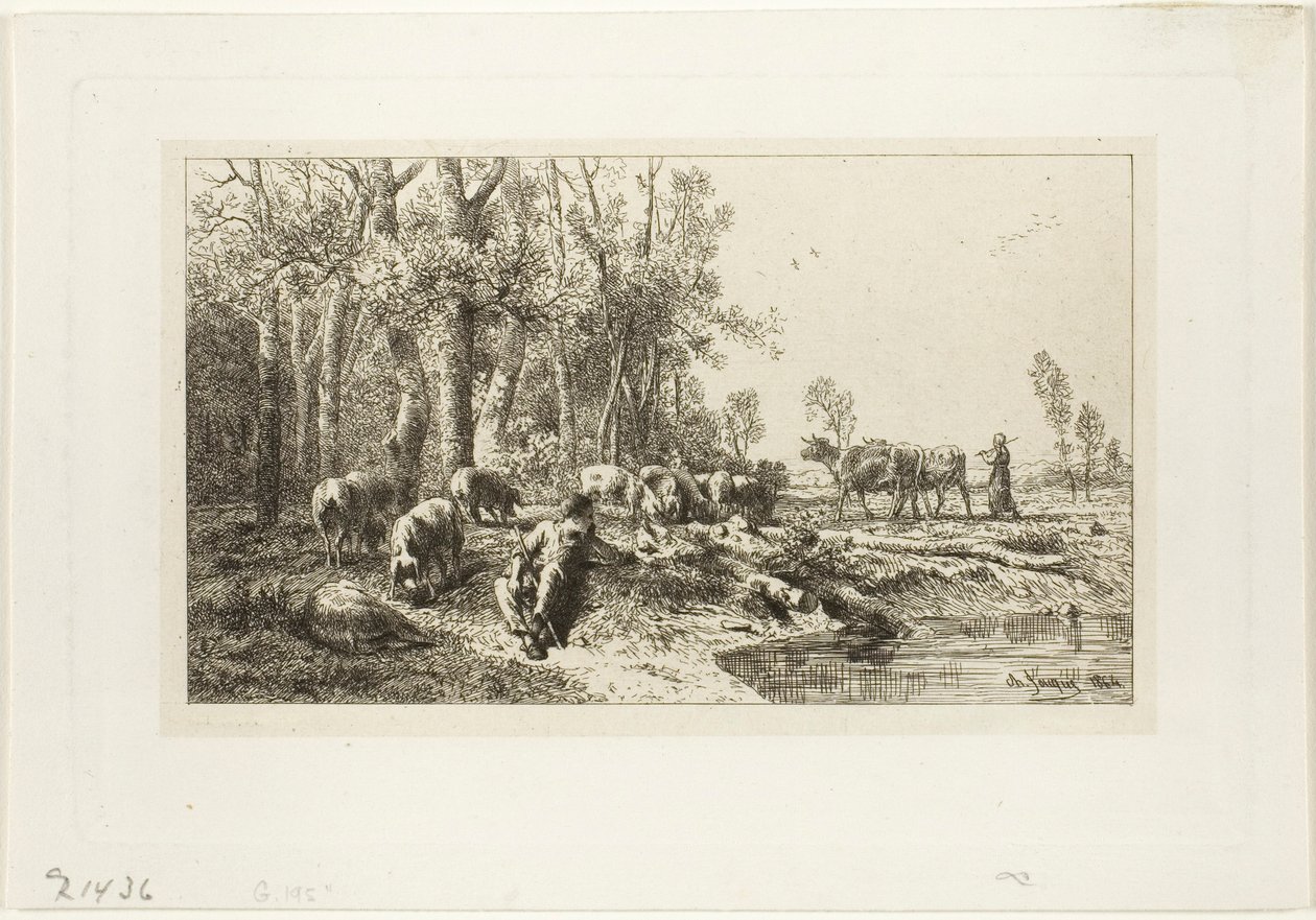 Vinter af Charles Emile Jacque