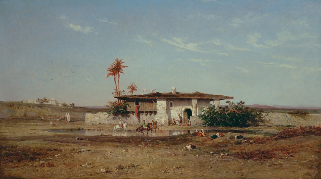 Nordafrikansk landskab, 1857 af Charles Émile de Tournemine