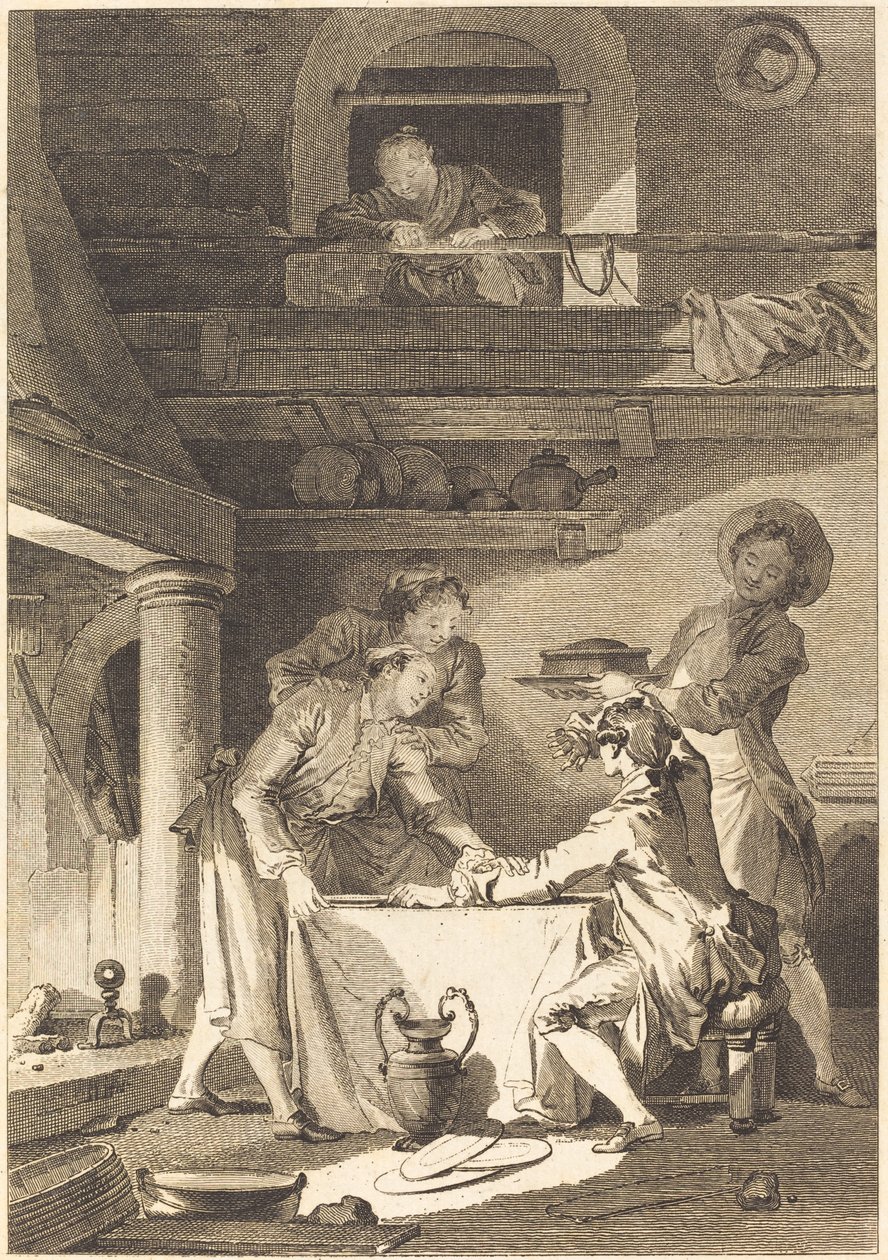 Ålepostej af Charles Emmanuel Patas after Jean Honoré Fragonard