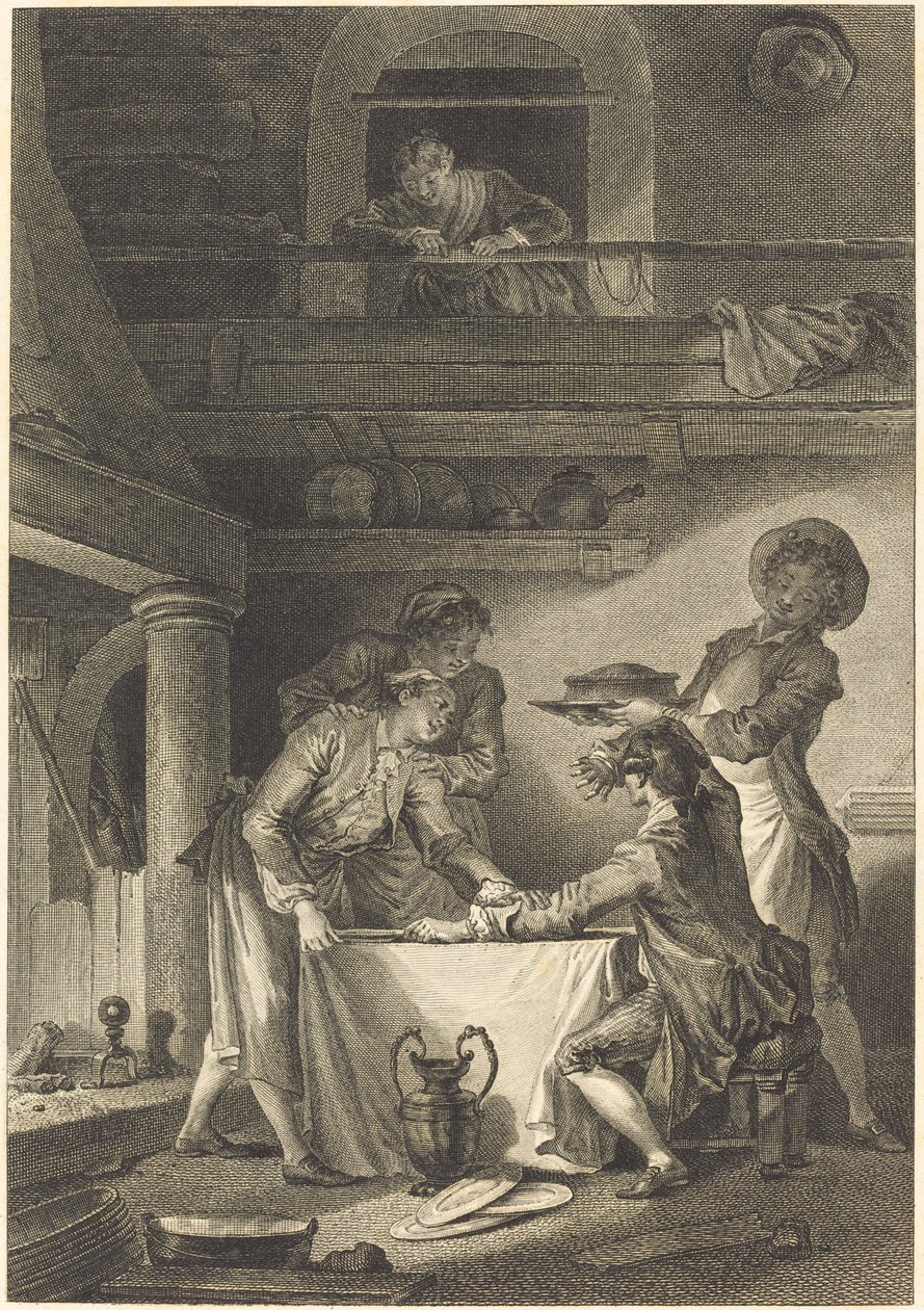 Ålepostej af Charles Emmanuel Patas after Jean Honoré Fragonard