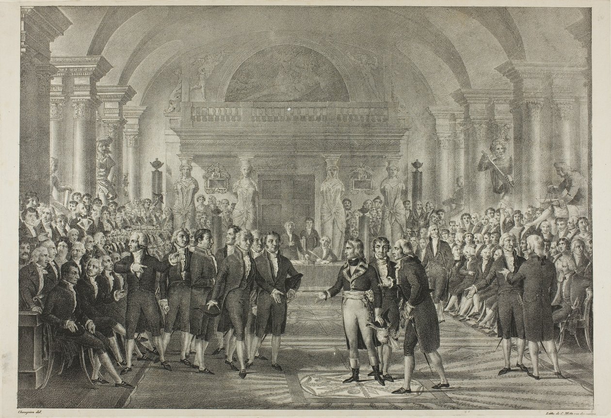 Napoleon i Deputeretkammeret, fra Napoleons politiske og militære liv af Charles Etienne Pierre Motte