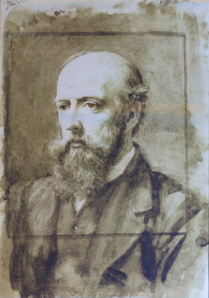 Philip Webb-portræt af Charles Fairfax Murray