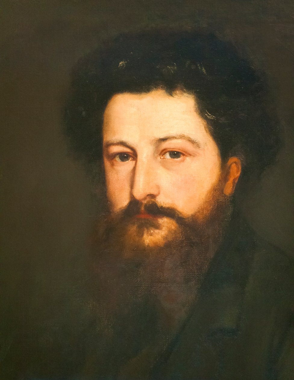 Portræt af William Morris i trediverne, ca. 1870 (olie på lærred) af Charles Fairfax Murray