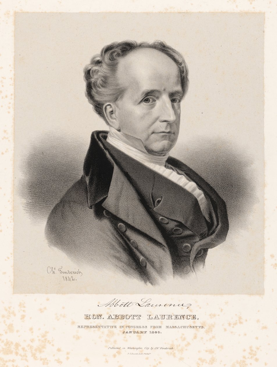 Abbott Lawrence af Charles Fenderich