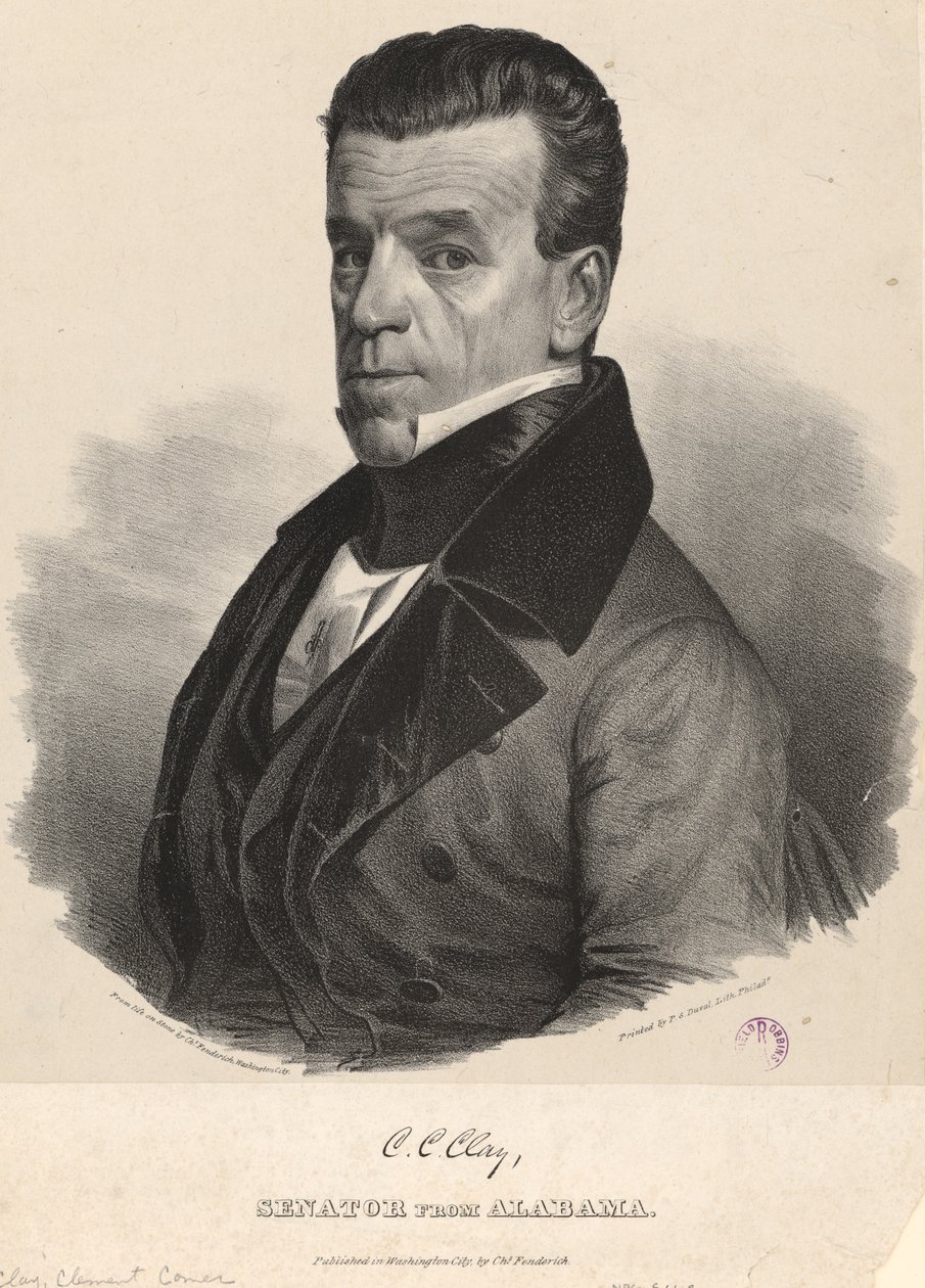 Clement Comer Clay af Charles Fenderich