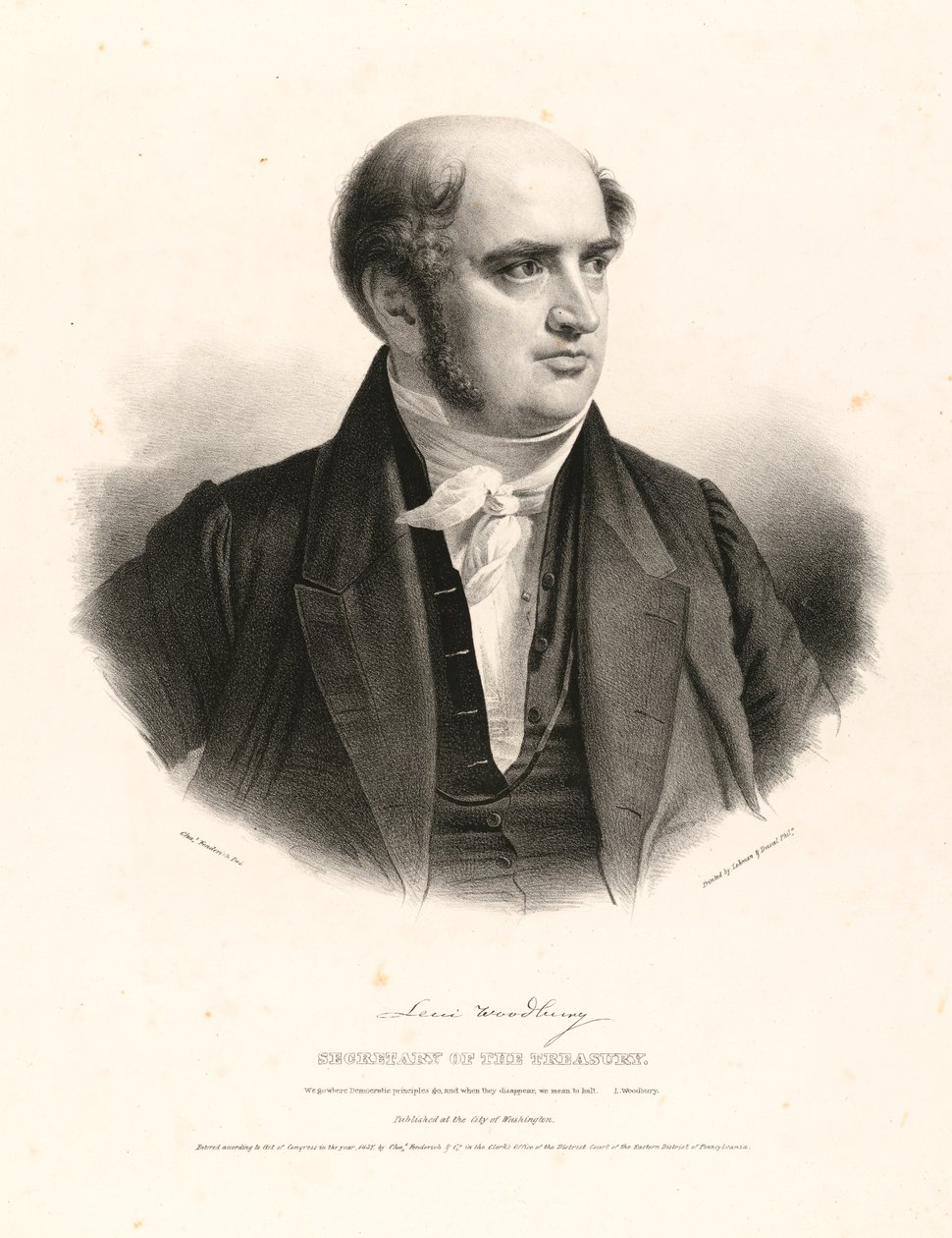 Levi Woodbury af Charles Fenderich