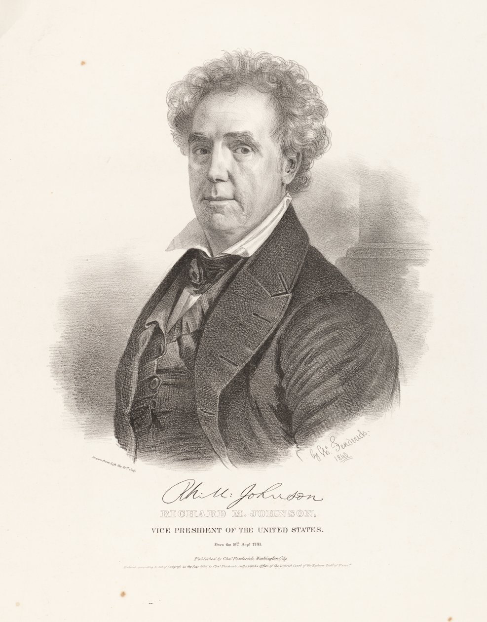 Richard Mentor Johnson af Charles Fenderich
