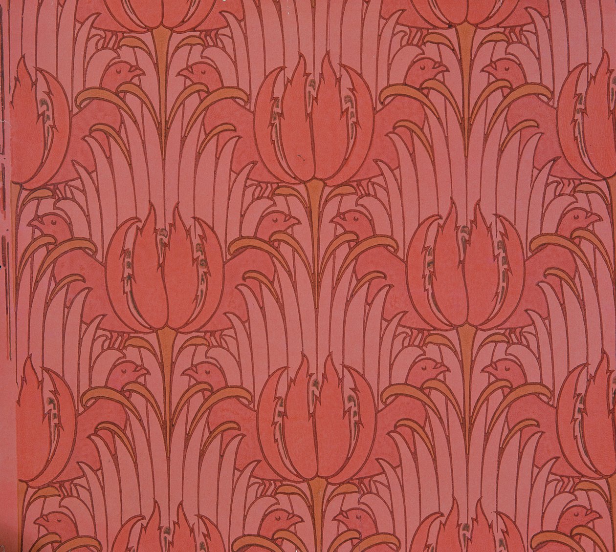 Tapet designet af Voysey, Victorian af Charles Francis Annesley Voysey