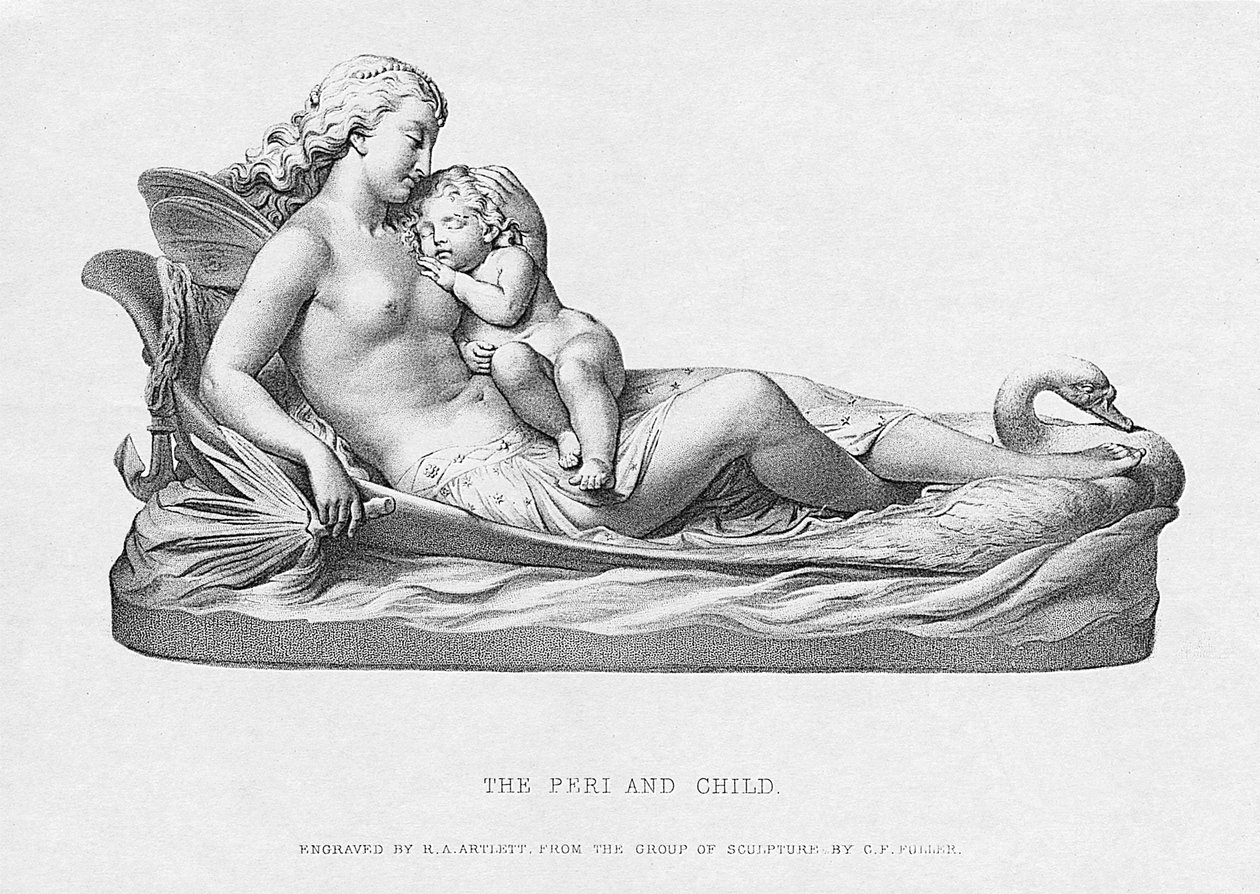 The Peri and Child, ca. 1871, indgraveret af R.A. Artlett af Charles Francis Fuller