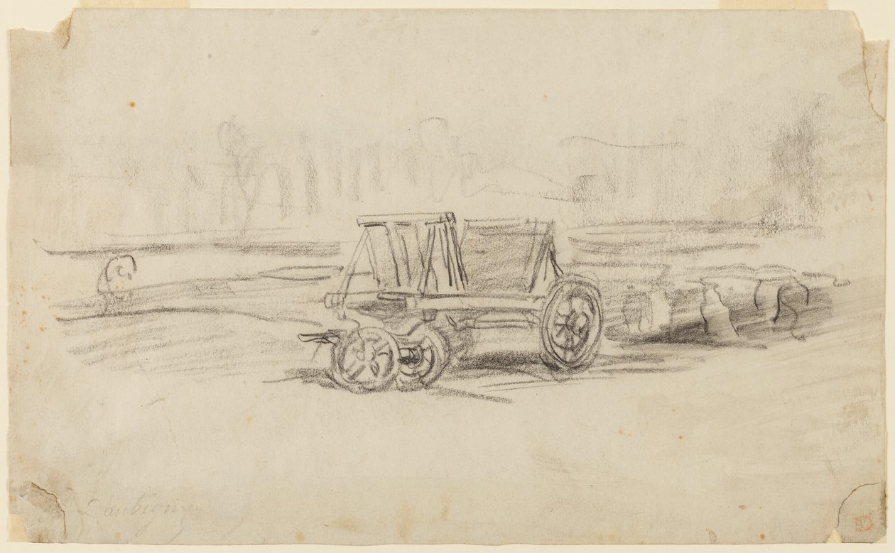 En landbrugsvogn af Charles Francois Daubigny