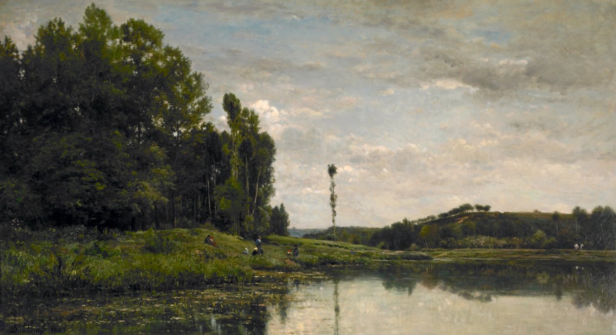 Bredderne af Oise af Charles Francois Daubigny