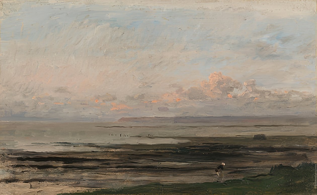 Havet ved lavvande af Charles Francois Daubigny