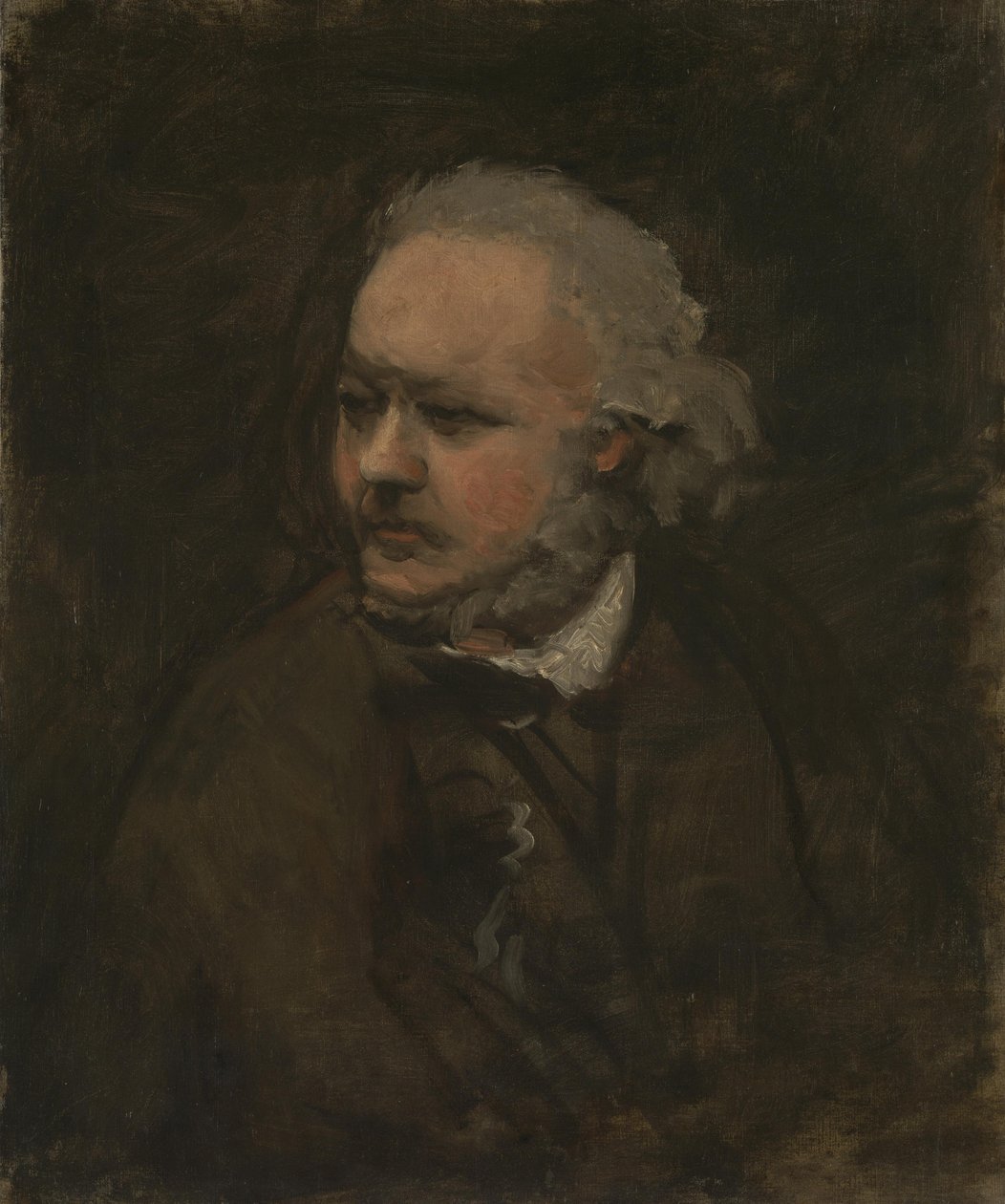 Honore Daumier, ca. 1867-76 (olie på lærred) af Charles Francois Daubigny