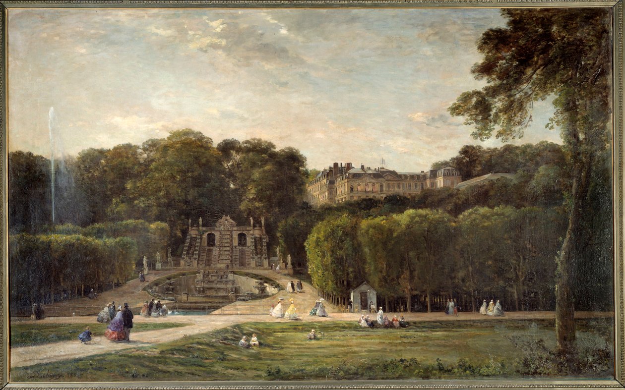 Saint Cloud Park-maleri af Charles Francois Daubigny (1817-1878) 1865 søn. 1,24x2,01m. Chalons sur Marne, kommunalt museum af Charles Francois Daubigny