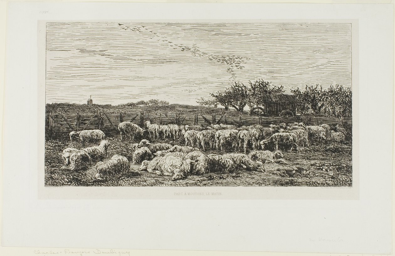 Eng med får af Charles Francois Daubigny