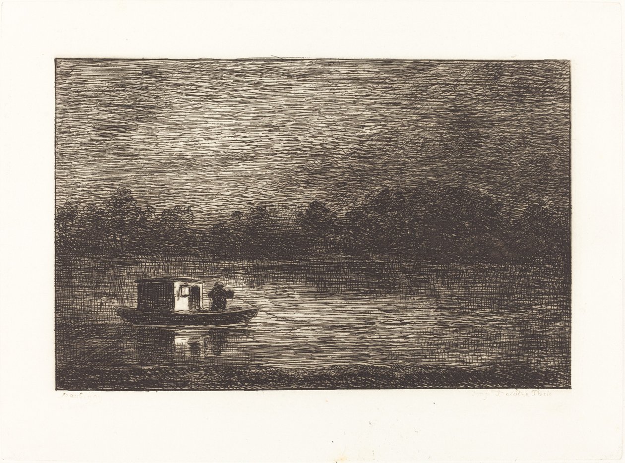 Natrejse, 2. plade af Charles Francois Daubigny