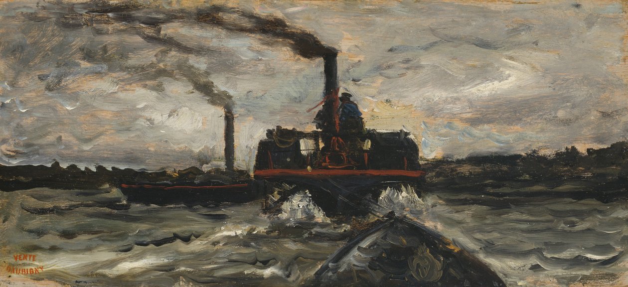Flodbåd, ca. 1860 af Charles Francois Daubigny