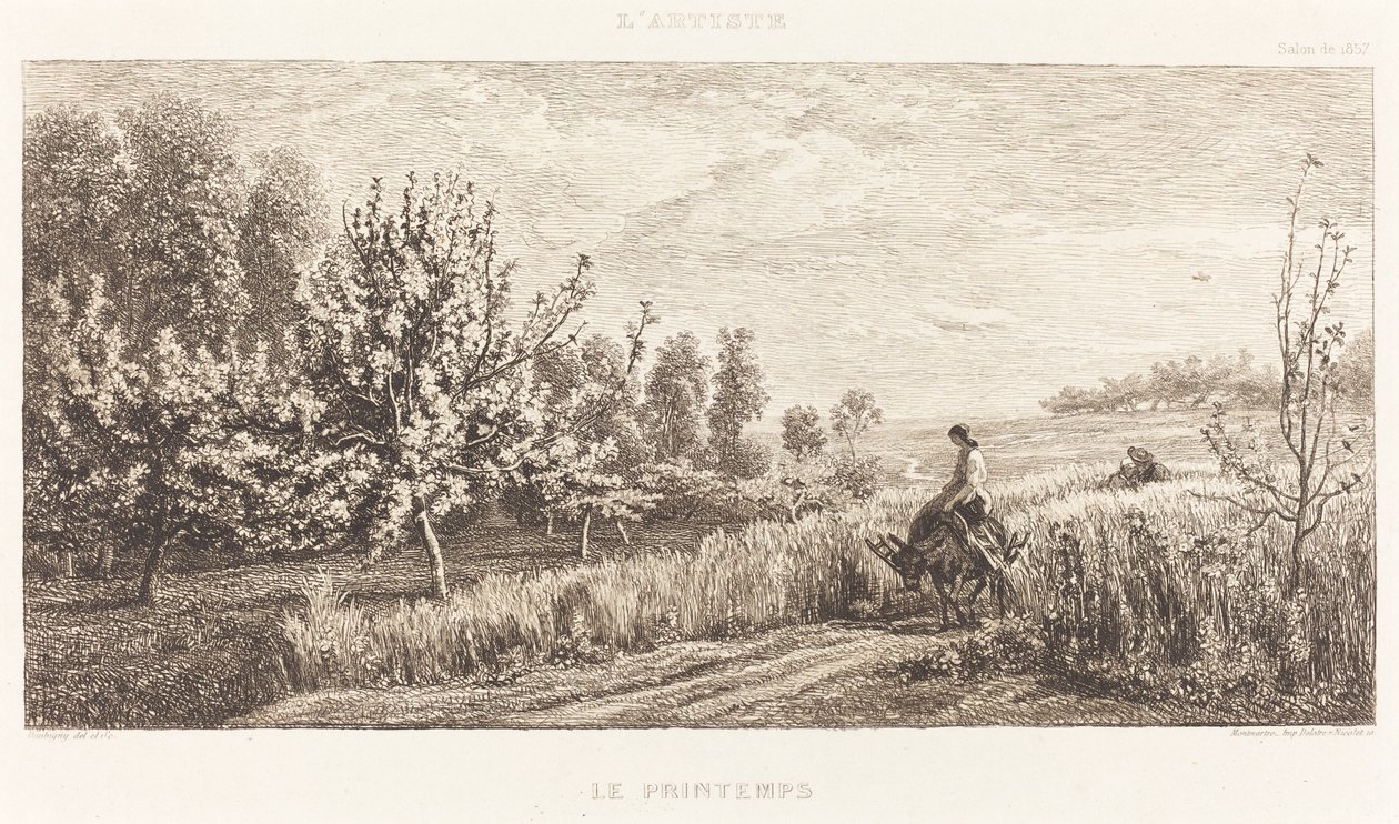 Forår af Charles Francois Daubigny