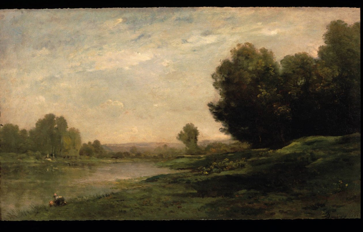 Bredden af Oise af Charles Francois Daubigny
