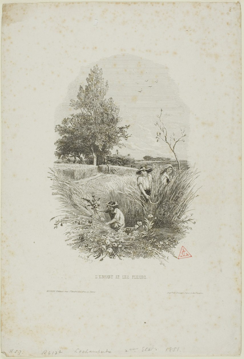 Barnet og Blomsterne af Charles Francois Daubigny