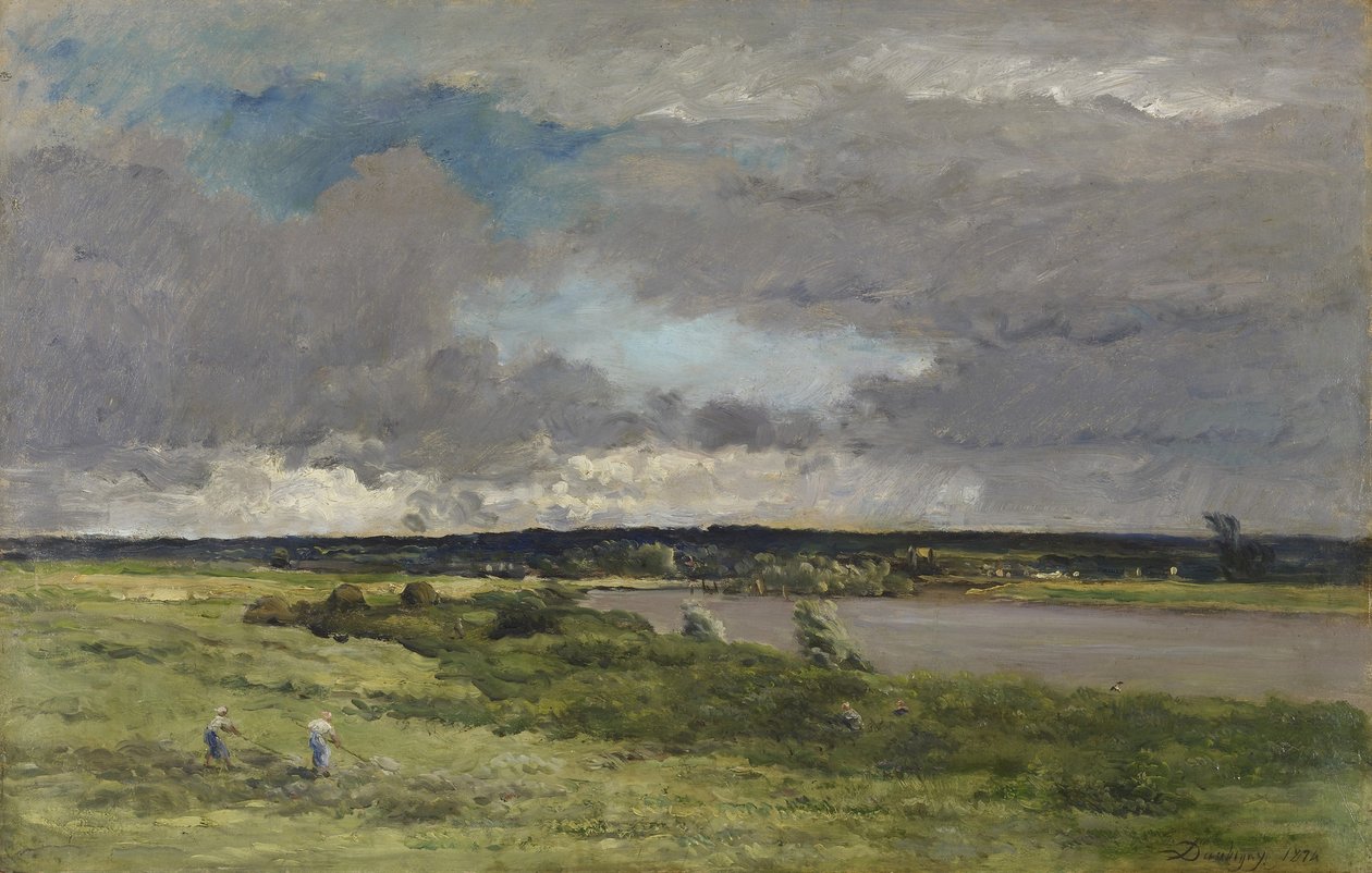 Den kommende storm; Tidligt forår af Charles Francois Daubigny