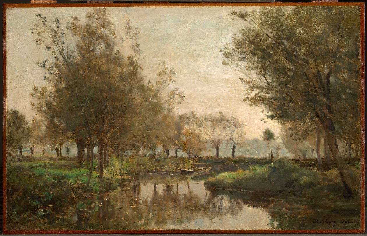 The Creek, 1863 af Charles Francois Daubigny