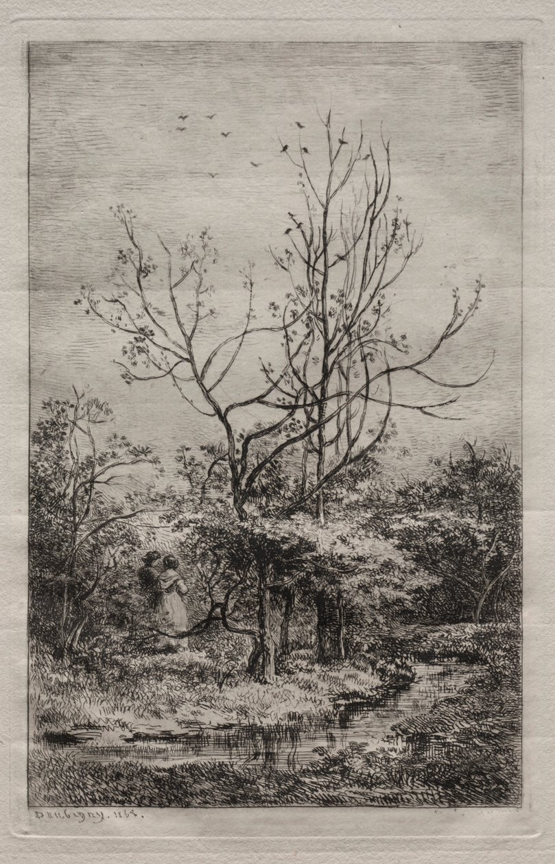 Frugthaven, 1868. af Charles Francois Daubigny